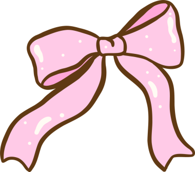 Şirin Pembe Fiyonk El Çizimi