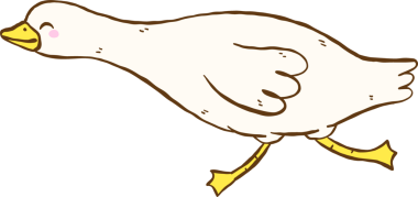 Şirin Aptal Kaz Sinirli Çizgi Film Çizen El Çizimi Karalama