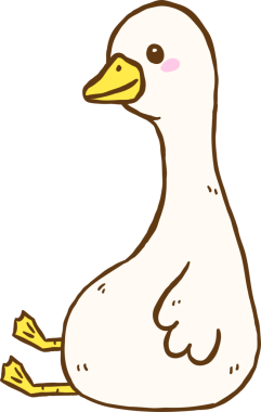 Şirin, Şapşal Kaz Oturan Şişko Çizgi Film Eli Çizilmiş Karalama