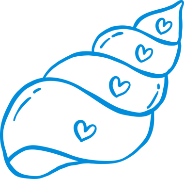 Cone Shell Deniz Kabuğu Taslak Oyuncu El Çizimi