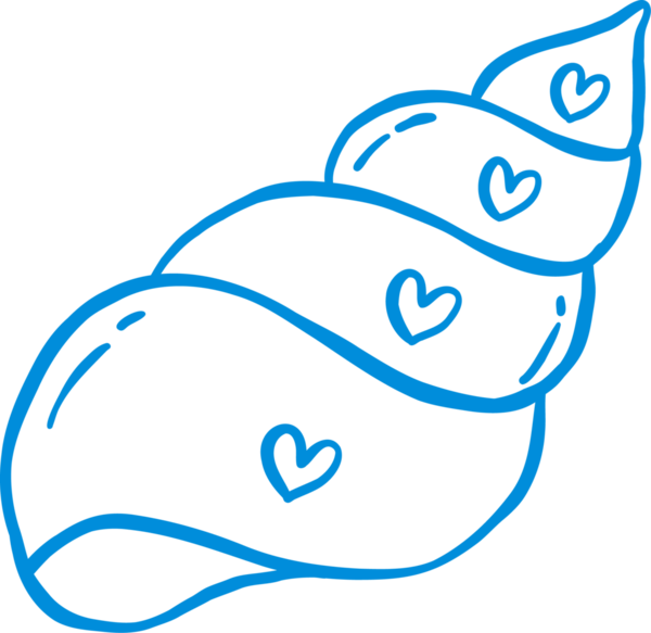 Cone Shell Deniz Kabuğu Taslak Oyuncu El Çizimi