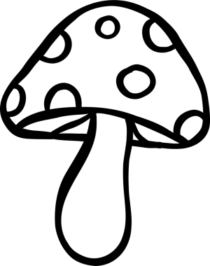 Şirin Mantar Karalama Çizgisi