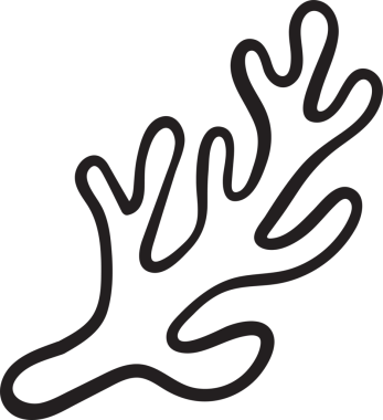 Şirin Mercan Dekoratif Karalama Çizgisi