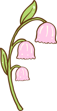 Valley Flower çizgi filminden Sevimli Lilly Çizilmiş El