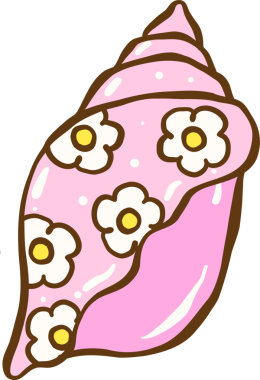 Çiçek Tasarımı ile Şirin Pembe Deniz Kabuğu