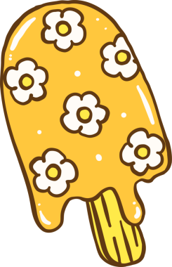 Şirin Harika Yaz Elleri Çiçek Şekerli Şekerleme Çizimi