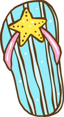 Denizyıldızı Tasarımı El Çizimi ile Havalı Yaz Şeyi Dönüşü