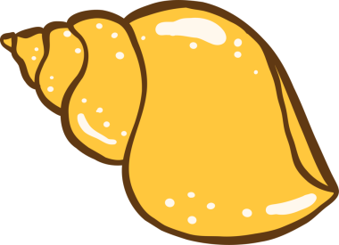 Sarı Deniz Kabuğu çizgi filmi El çizimi