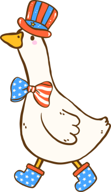 Şirin 4 Temmuz Şapşal Kaz Amerikalı Sam Amca ve Papyonlu El Kukusu