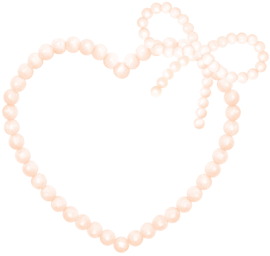 Beyaz İnci Çerçeve Yay şeklinde suluboya