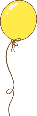 Sarı balon çizimi