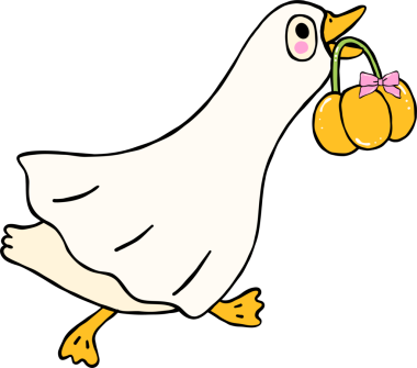 Şirin Cadılar Bayramı Aptal Kaz karalaması ürkütücü hayalet çarşafı örgü ören kaz eli çizilmiş, şaka mı şeker mi