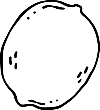 Bir limon karalama taslağı, balıkçı estetiği