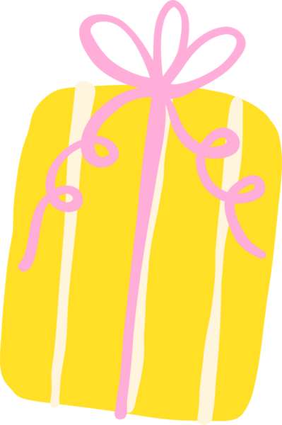 Pembe Kurdeleli Sarı Hediye