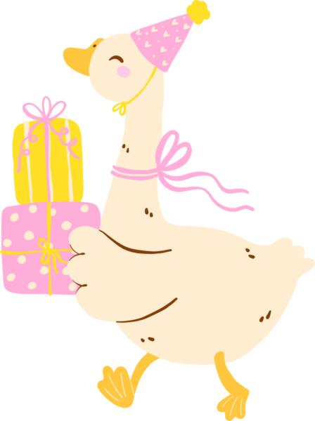 Şirin Kız Kaz Doğum günü Hediyeleri Tutma Kuşu