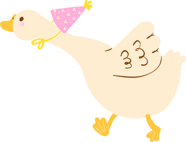 Şirin Mutlu Kız Kaz Doğum günü Koşan Kaz