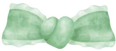 Sage Green Coquette Pruva Kravatlı Suluboya