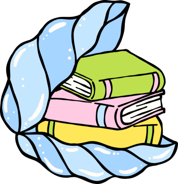 Yaz Okuyan Mavi Deniz Kabuğu Çizimi Kitapları