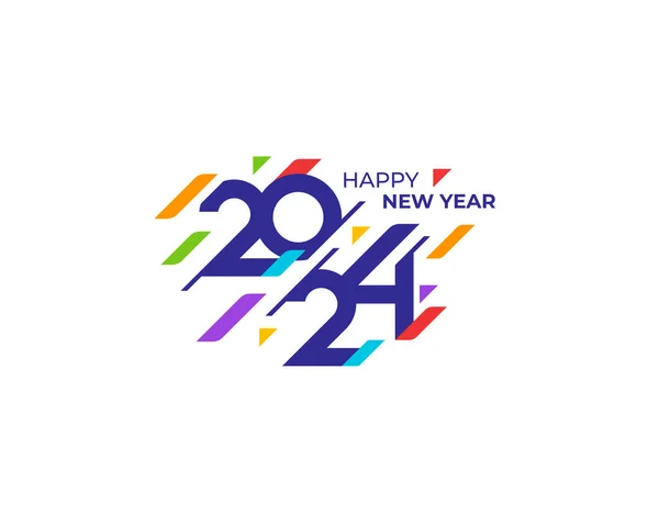 Feliz Ano Novo 2024 Saudação Fundo Banner Logotipo Ilustração Vetor Vetores De Bancos De Imagens Sem Royalties