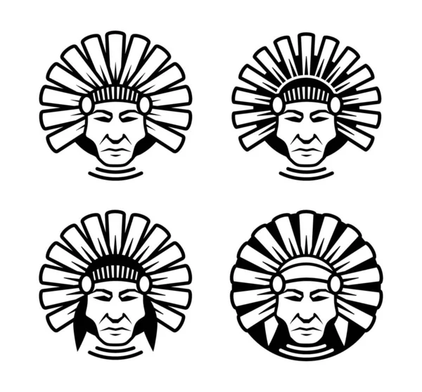 Логотип Индейцев Вектор — стоковый вектор