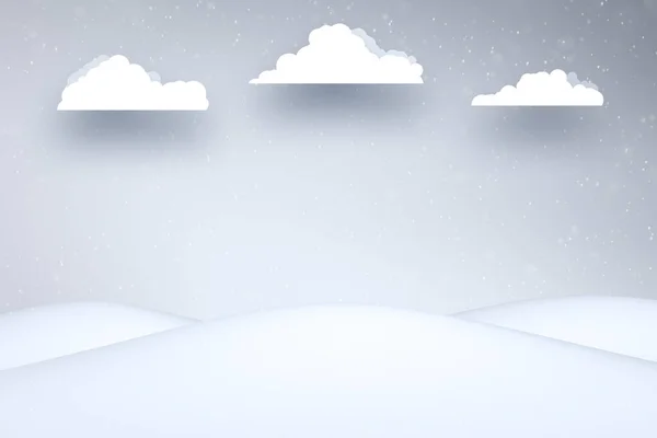 White Copy Space 크리스마스 눈덮인 로열티 프리 스톡 사진
