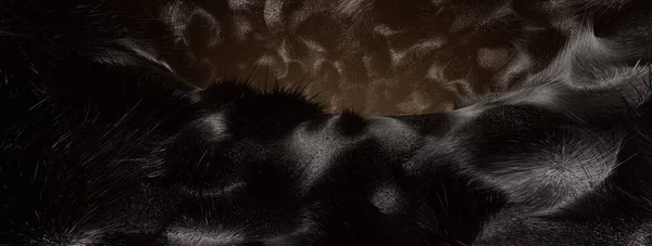 艺术性深褐色动物毛质感图解背景 免版税图库照片