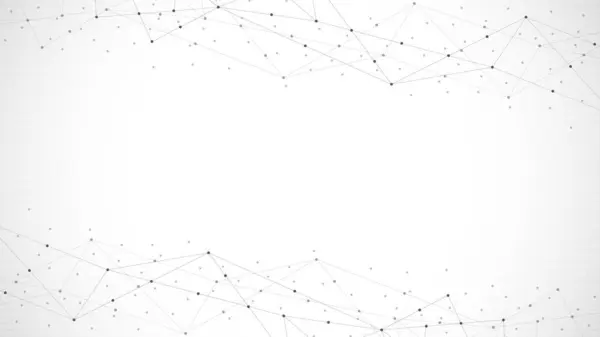Noktaları ve çizgileri birleştirerek soyut düşük polimerli arkaplan. Ağ konsepti, İnternet bağlantısı ve küresel iletişim.