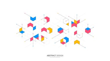 Soyut geometrik arka planı olan modern tasarımın yaratıcı fikri. Çokgen desenli minimalist vektör dokusu.