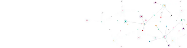 Moleküllerle bilim ve teknoloji kavramı. Minimalist tasarımın vektör illüstrasyonu.