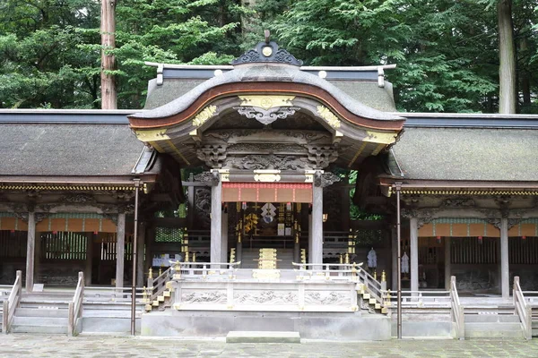 日本长野苏瓦泰沙神龛 — 图库照片