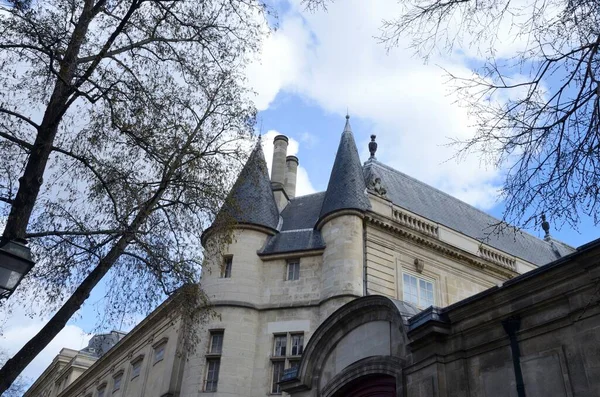 Beau Bâtiment Historique Dans Quartier Marais Paris France — Photo