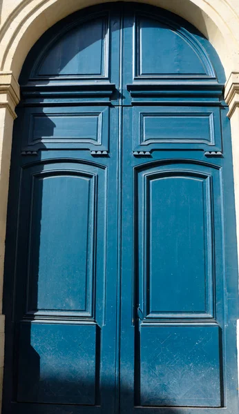 Fakék Bejárati Ajtó Párizsi Marais Kerületben — Stock Fotó