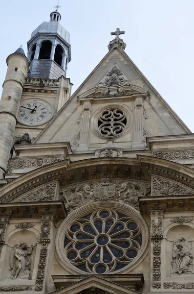 Saint Severin Kościoła Dzielnicy Łacińskiej Paryża Francja — Zdjęcie stockowe