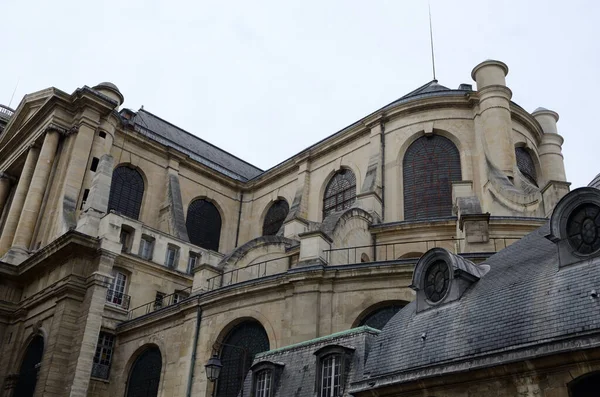 Vista Lateral Exterior Igreja Saint Sulpice Paris França — Fotografia de Stock