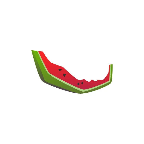 Helle Bunte Wassermelone Kern Flachen Stil Vektorillustration Isoliert Auf Weißem — Stockvektor