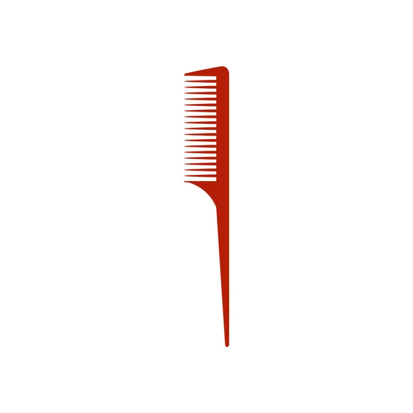 Kamm Mit Langem Griff Für Friseur Oder Friseur Arbeitswerkzeug Des — Stockvektor
