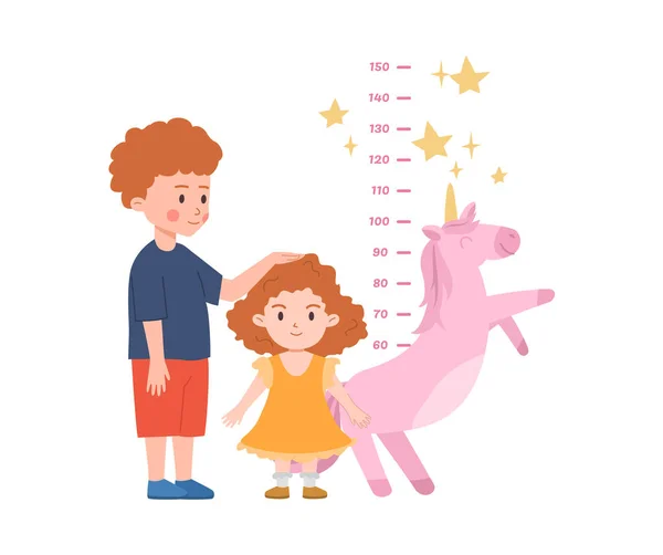 Height measure for children Royalty Free Vector Image