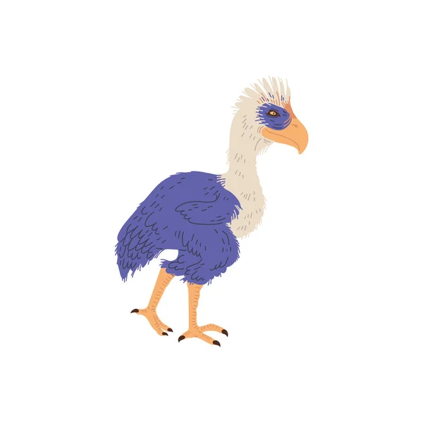 Vector Illustration Fororakos Family Extinct Flightless Giant Birds Prey Concept — Stock Vector