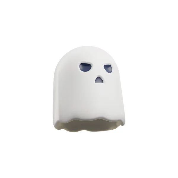 Εικονογράφηση Διάνυσμα Του Halloween Φάντασμα Απομονώνονται Λευκό Φόντο Χαρακτήρας Φάντασμα — Διανυσματικό Αρχείο