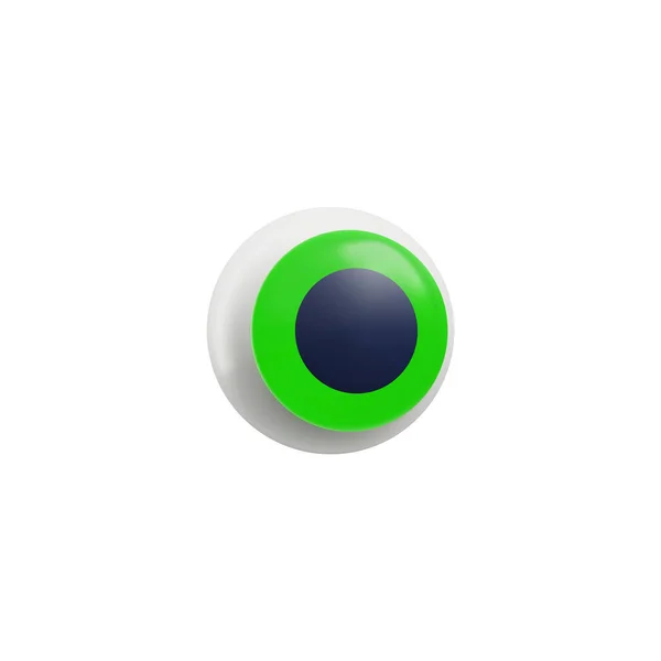 Oční Koule Nebo Oko Orb Vykreslení Realistický Vektor Ilustrace Izolované — Stockový vektor