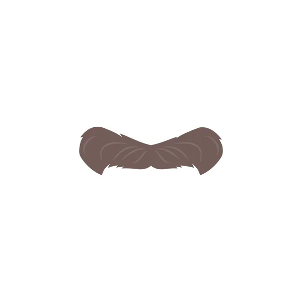 Moustache Grise Coiffure Visage Moustache Chevron Abat Jour Faux Rétro — Image vectorielle