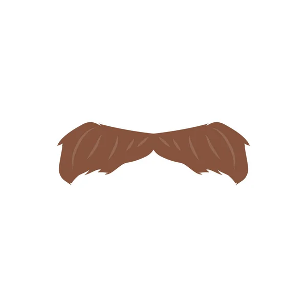 Mustache Concepto Moda Masculina Ilustración Vectorial Plana Aislada Sobre Fondo — Vector de stock