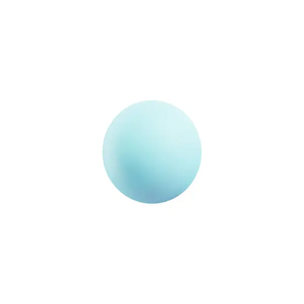 Realistico Blu Forma Rotonda Stile Illustrazione Vettoriale Isolato Sfondo Bianco — Vettoriale Stock
