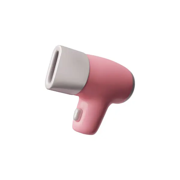 Ένα Κομψό Ροζ Handheld Στεγνωτήρα Μαλλιών Μοντέρνο Σχεδιασμό Εικονογράφηση Διάνυσμα — Διανυσματικό Αρχείο