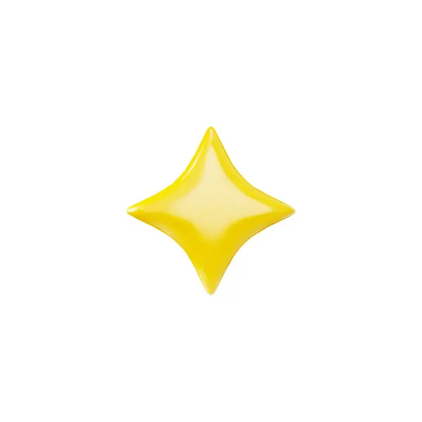Estrela Ouro Com Efeito Quatro Pontos Ilustração Vetorial Ideal Para — Vetor de Stock
