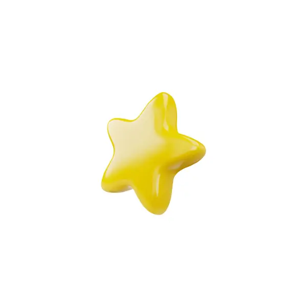Amarillo Cinco Estrellas Puntiagudas Vector Volumen Realista Diseño Golden Rating — Archivo Imágenes Vectoriales