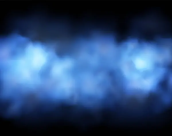 Эфирный Голубой Дым Кудри Мистическом Танце Векторный Фон Идеально Подходит Векторная Графика