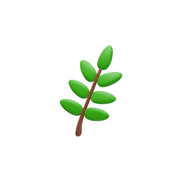 성장과 자연과 관련된 테마에 적합한 무성한 잎이있는 스프링을 묘사하는 아이콘 로열티 프리 스톡 벡터