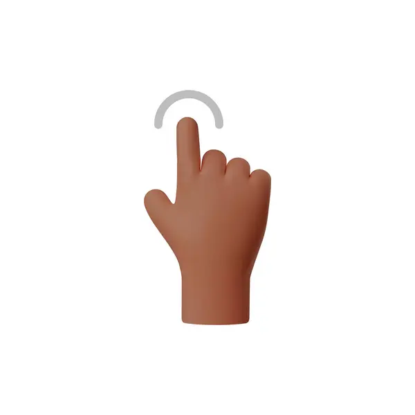 Afro Hand Pointing Gesture Icon Touch Click Arc Cursor Select Royalty Free Stock Illustrations