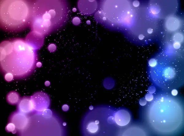 Efecto Luz Brillante Púrpura Con Partículas Purpurina Destellos Difuminados Luz Vector de stock